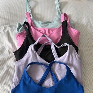 Gilly Hicks Sports Bras in Blue, Pink, Black, and Purple, Mint